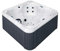 4 Per Outdoor Whirlpool Indoor Aussenwhirlpool Spa Hot Tub Pool+Abdeckung+Treppe+Water Care Box - Believe -