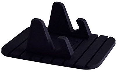 Support De Téléphone Antidérapant, Support De Voiture Automatique Support De Support De Bureau Antidérapant Compatible avec Le GPS De Téléphone Portable Noir Taille Unique