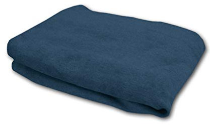 jilda-tex Premium Wende-Wohndecke Cosy Days Kuscheldecke Uni 60% Baumwolle/ 40% Acryl (Petrol)