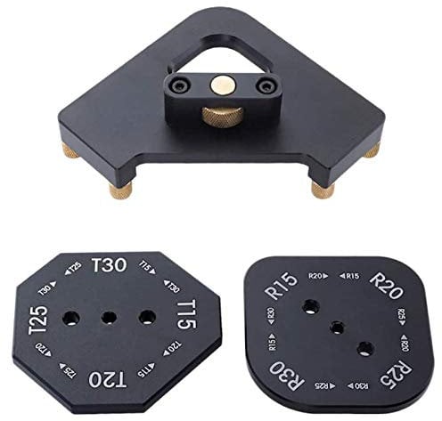 Eckradius-Frässchablonen, Aluminiumlegierung, abgerundete Ecken, Radius halbrunde Eckradius Quick-Jig Router Tischvorlage Vorlagen R15, R20, R25, R30