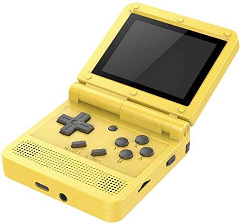 Consola De Juegos Portátil Retro de 3.0 Pulgadas, Retro Mini Game Player con 2000 Classic Handheld Games, Batería Recargable de 1020 mAh, Regalo para Niños y Adultos,Yellow