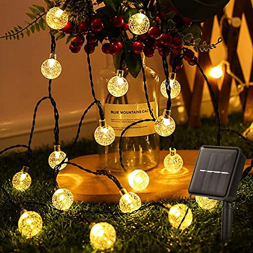Diealles Shine Lucine Solari da Esterno, 9.5M 50 LED Catena Luminosa Solare, 8 modalità Impermeabile Lampadine Esterno Solare, Luci da Esterno per Giardino Terrazzo Festa Natale