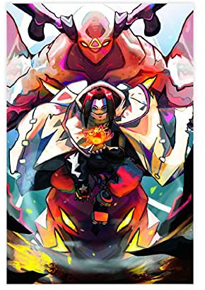 Anime-Poster Shaman King 49 Leinwand Poster Schlafzimmer Dekor Sport Landschaft Büro Zimmer Dekor Geschenk 40 × 60 cm Ungerahmt: