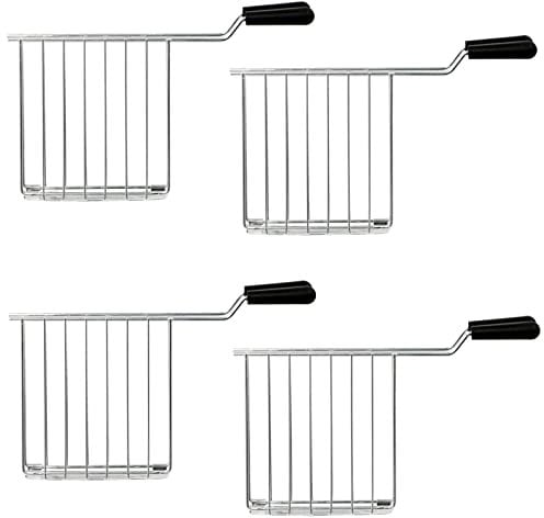 SPARES2GO Sandwich Cage Rack with Drip Tray Compatible with Dualit Architect Domus Lite Toaster (Pack of 4)
