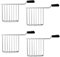 SPARES2GO Sandwich Cage Rack with Drip Tray Compatible with Dualit Architect Domus Lite Toaster (Pack of 4)