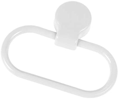 TOPBATHY Anneau Porte-Serviette Auto-adhésif pour Salle de Bain - sans perçage - Blanc