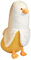 shownicer Plüschtier Banane Ente Stofftier, Kawaii Ente Plüsch, Banane Kuscheltier, Plüschkissen, Weiches Spielzeug, Wurfkissen Schmusetier, Geschenk Gefüllt für Kinder Mädchen Jungen