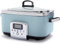 GreenPan Elite 8-in-1 Mijoteuse Programmable 6L, Couvercle et Plateau Amovible Lavable au Lave-Vaisselle, Céramique Non-Adhérente Saine Sans PFAS, Cuisson, Sauté, Panier Vapeur, Rôtissage, Bleu Brume