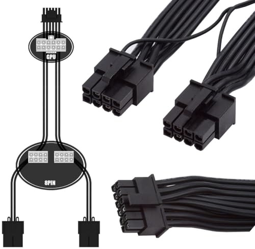 cablecc 12vhpwr atx3.0 PCI - e 5.0 câble de Module d'alimentation à 3080 3090ti PSU 16 Broches 12 + Double ATX 8 Broches pour Carte Graphique 4p
