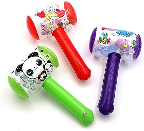 Mr. Gadget's Solutions 30Cm Inflatable Hammer for Kids - Playing Toys for Kids & Toddlers, Activity Games, Summer Outdoor Activity - Classic Rainbow Colors