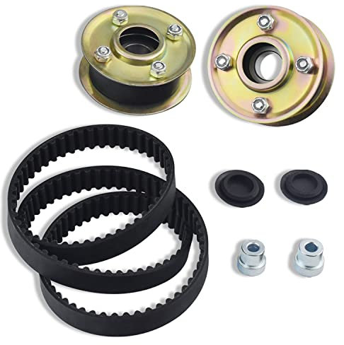 Puleggia folle per tosaerba 131-4509 125-2532 e kit cinghia 120-3335 per trattori Toro 30 Deck TimeMaster 126-0316, 131-4506, 131-4529, 121-5763, adatto al modello 2019 9, 202 00, 20975, 20977,