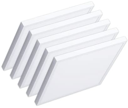 CLAR - Panel LED Superficie, LED Plafón 60x60, Panel LED Superficie Cocina, Plafon LED Superficie, Placa LED 60X60 Techo, Panel LED 60x60, Pantalla led 60x60 6000ºK 40W (Pack 5)