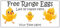 34 Personalised Egg Box Stickers Labels Freshly Laid by Happy Hens