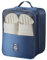 Reise Schuhtasche,Wasserdichter Staubabweisende Schuhe Organizer mit Transparentes Fenster,Portable Travel Shoe Bags für Kofferorganizer,Fußball Golf Sportzubehörtaschen,Reisezubehör (blau)