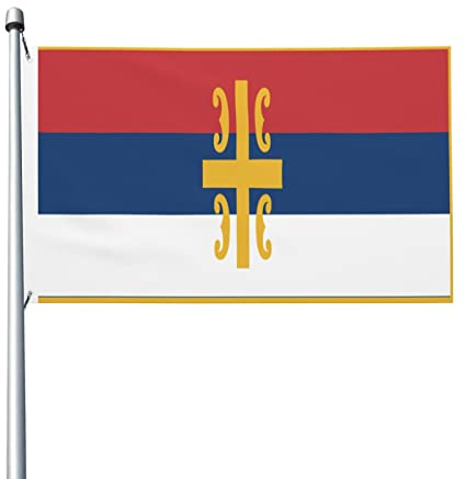 Flagge der serbisch-orthodoxen Kirche, Flaggen, 90 x 150 cm, für den Außenbereich, Dekoration, leichtes Banner, für Zuhause, Party, Hof, 3 x 5 Flaggen
