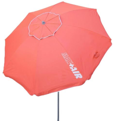 BigBuy Productos de hogar Sombrilla Aktive Coral Aluminio Acero 220 x 208 x 220 cm (6 Unidades)