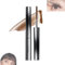 Judydoll 3D Curling Wimperneisen-Mascara, Borstenlose Waschbare Extra Schlanke Metall-Mascara für Volumen und Schwung (Classic Brown)