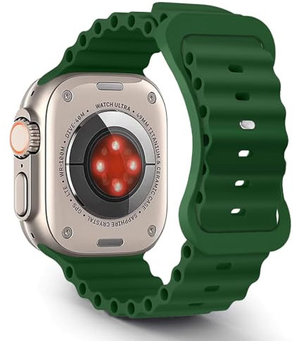 Aizgalxor Cinturino in Ocean Compatibile con Apple Watch Ultra 49mm 46mm 45mm 44mm 42mm(Series 3/2/1), Cinturini di ricambio Compatibile con iWatch Ultra 2/Series 10/9/8/7/6/5/4/3/2/1/SE