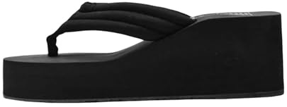 Damen Flip Flops Zehentrenner Plattform Sandalen Hausschuhe Plateau Strandschuhe Keilabsatz Freizeitschuhe Peep Toe Sommerschuhe Keilabsatz Frauen Slipper Pantolette mit Super Weich Plateausohle