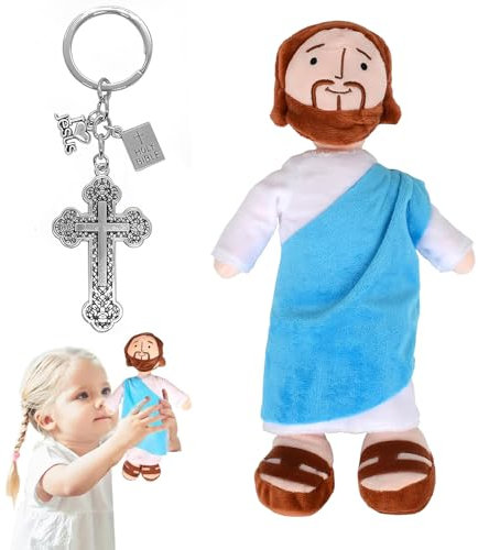Sprießen My Friend Jesus Plush, 32cm Jesus Kuscheltier, Jesus Puppe, Jesus Plüschfigur, Stoff Jesus, Jesus Stofftier, Christ Religious Savior Jesus Doll Jesus Toy, Jesus Plüschtier, Jesus Plüschpuppe