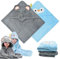 FZSECRIU 2 Stück 80 * 80cm kapuzenhandtuch Baby,babyhandtuch mit Kapuze,Baby Badetuch,kinderhandtuch mit Kapuze,Baby Handtuch Kapuze,waschlappen Baby,Baby waschlappen,Baby Geschenk Junge,Baby Sachen