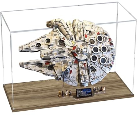 Acrylic Display Case for Lego 75192 Deluxe Millennium Falcon，Dustproof Box, Storage Box, Transparent Box, Display Box Compatible with Lego 75192（Only Case, No Model (Option 1)