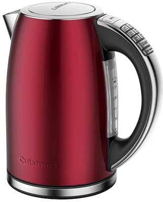 Cuisinart 1.7 Litre Stainless Steel Wireless Kettle with 6 Preset Temperatures (Red)