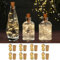 LETOUR Flaschenlichterkette Korken,8 Stück Korken Lichterkette 3M/30LEDs Warm weiß Lichterkette Flaschen Lichterkette Flaschenkorken Flasche für Hochzeitsdeko Weihnachten Deko