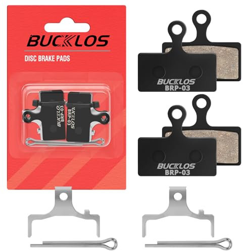 BUCKLOS Bike Disc Brake Pads-Bicycle Disk Brake Pads for Shimano XT Br-M8000 M785 XTR M9000 M9020 M987 M988 SLX M7000 M675 M666 Deore M615 RS785 Alfine S700 for Mountain Bike/Ebike/Road Bike/Scooter