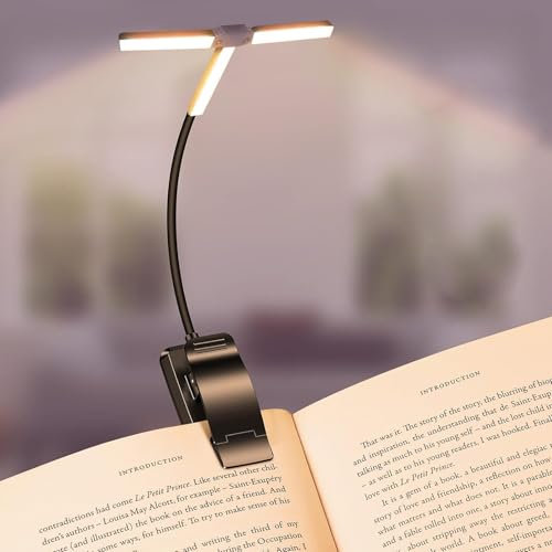 Rechargeable Music Stand Light Clip-On, 51 LED Super Bright Piano Light, USB-C Rechargeable, 4 Color Temperatures × 3 Brightness Levels, Perfect for Piano, Book, Sheet Music