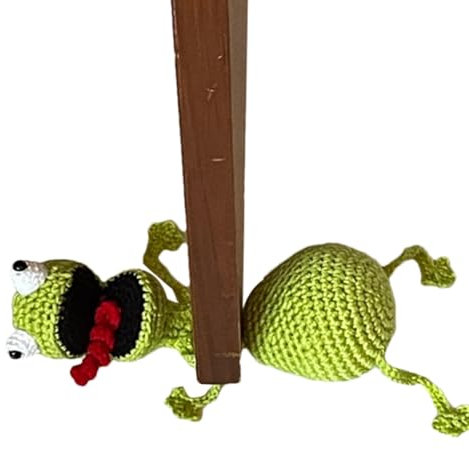 Butée De Porte En Crochet Animal Fait La Main,Cale Porte Animaux Crochet,Butée De Porte En Forme D'animal Drôle,Cale De Porte Au Crochet,Porte En Crochet Animal Drôle Pour La Maison Et Le Bureau