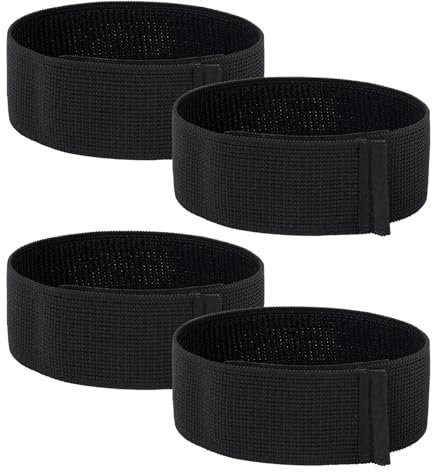 2 Pairs Shin Guards Strap, Soccer Lace Bands Shin Guard Holders Soccer Shin Guard Strap Shin Fixed Strap Ankle Guards Soccer Lightweight Ankle Guards for Football Running (Black)