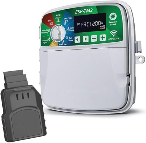 Suinga Programmatore di irrigazione Wifi 8 Zone | Irrigazione automatica per giardino | Timer di irrigazione elettrico | Utilizzo con elettrovalvole da 24 V