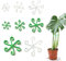 RHQFDM 20 soportes para plantas, 4 tamaños para plantas de interior, rosas y monstera, soporte reutilizable para tallo de flores, soporte para hortensias, soporte para plantas perennes (transparente +