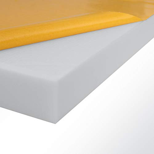 Quiet Please Schallabsorber Basotect® 100x50x2cm hellgrau selbstklebend Schallschutz Schalldämmung für Wand und Decke