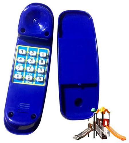 Toy Phone with Number Button Realistic Lightweight Plastic Kids Phone, Pretend Play Mini Telephone for Outdoor Playground Treehouse Accessories