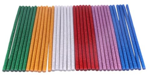 HOMSFOU 60pezzi Stick Colla Caldo Colorati Stick Colla Caldo Per Fai Da Te e Lavori Artigianali