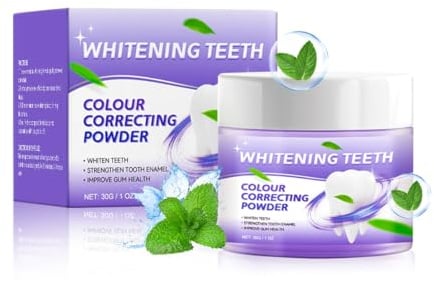 Zahnaufhellung,Zahnreparatur Mineralpuder,Zahnpulver Gegen Verfärbungen,Zahnrestauration Pulver,Effektiv bei der Stärkung von Zähnen und Zahnfleisch,für Alle Zähne Flecken Schnell Entfernen