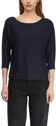 Comma Feinstrick-Pullover mit Glitzergarn und Fledermausärmeln