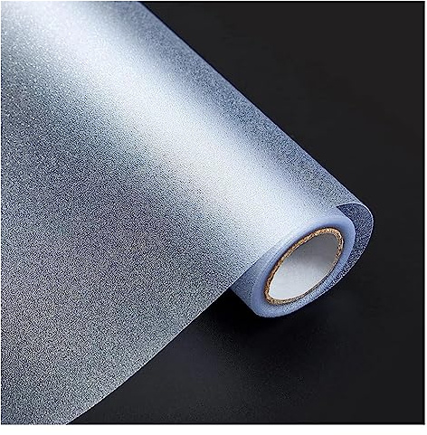 Window Tint Film Frosted Glass Window Film, Reusable Privacy, Static Clings UV Protection Sun Blocking Door Sticker for Home Bathroom Window Film(45x200cm)