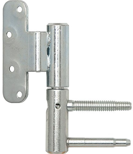 Türband 3-DIM 2-tlg. f.stumpfe Türen, ø 20mm links, Bandh. 112mm,verzinkt silber