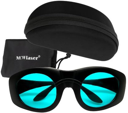 MCWlaser Laserschutzbrille OD7+ 680nm-1100nm DIR L6 Laser Safety Glasses Goggles für ND:YAG, Dioden laser 694nm 755nm 808nm 980nm 1064nm breites Spektrum kontinuierliche Absorption Typ EP-15 style 4