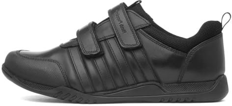 Hush Puppies Josh Jnr School Uniform Shoe, Black, 11.5 UK Child