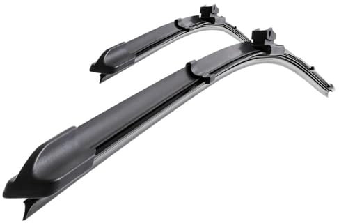 Mossa Vordere Scheibenwischer kompatibel mit Lancia Musa (10.2007-12.2012) - flache Wischerblätter. Wischerblätter - Set für Frontscheibe (Fahrer- + Beifahrerseite) (560 mm / 380 mm)