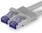 1aTTack.de Câble Réseau CAT7 CAT 7 10 Gigabit - 1x 10m - RJ45 Ethernet LAN DSL Routeur Modem - Gris