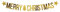 Goldener Banner 'Merry Christmas' Partykette Frohe Weihnachten Weihnachtsdeko Weihnachtsdekoration Girlande Länge 150cm Gold