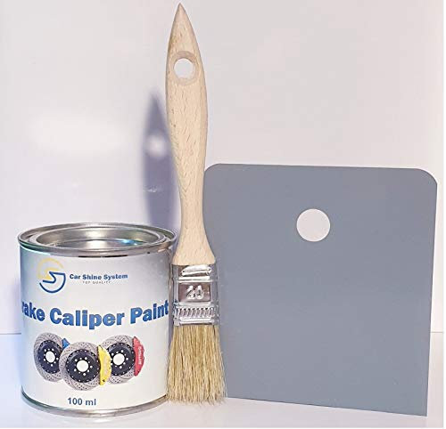 Car Shine System GRAY BRAKE DRUM CALIPER PAINT METAL ENGINE Heat Resistant 500ml Free Brush