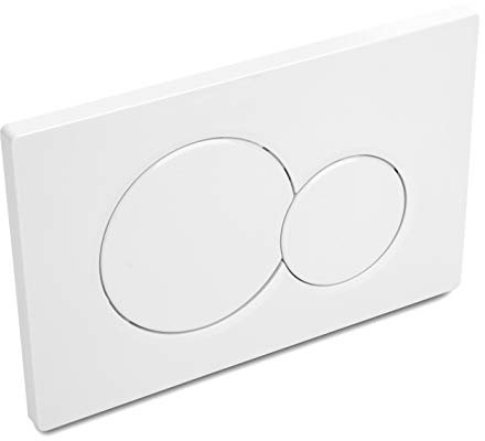 Dual-Flush Actuator Plate for Concealed Cisterns Alpine White Compatible With 115.770.11.5 Sigma01 Wall Mount Toilets Series