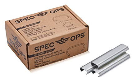 Spec Ops Tools 16 Gauge 11/16 Hog Rings, Chisel Point, 2,500 Pack, 3% Donated to Veterans