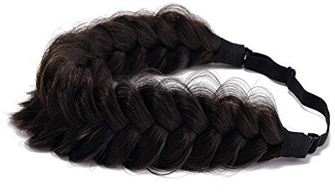 TOECWEGR Extensions de cheveux tressés en forme de serre-tête, classique pour mariée - Accessoire de beauté pour femme (A02)